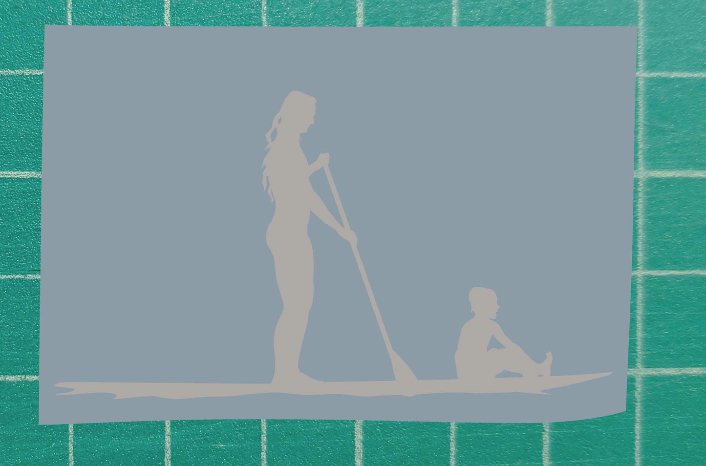 Mother and Son Vinyl Silhouette sticker