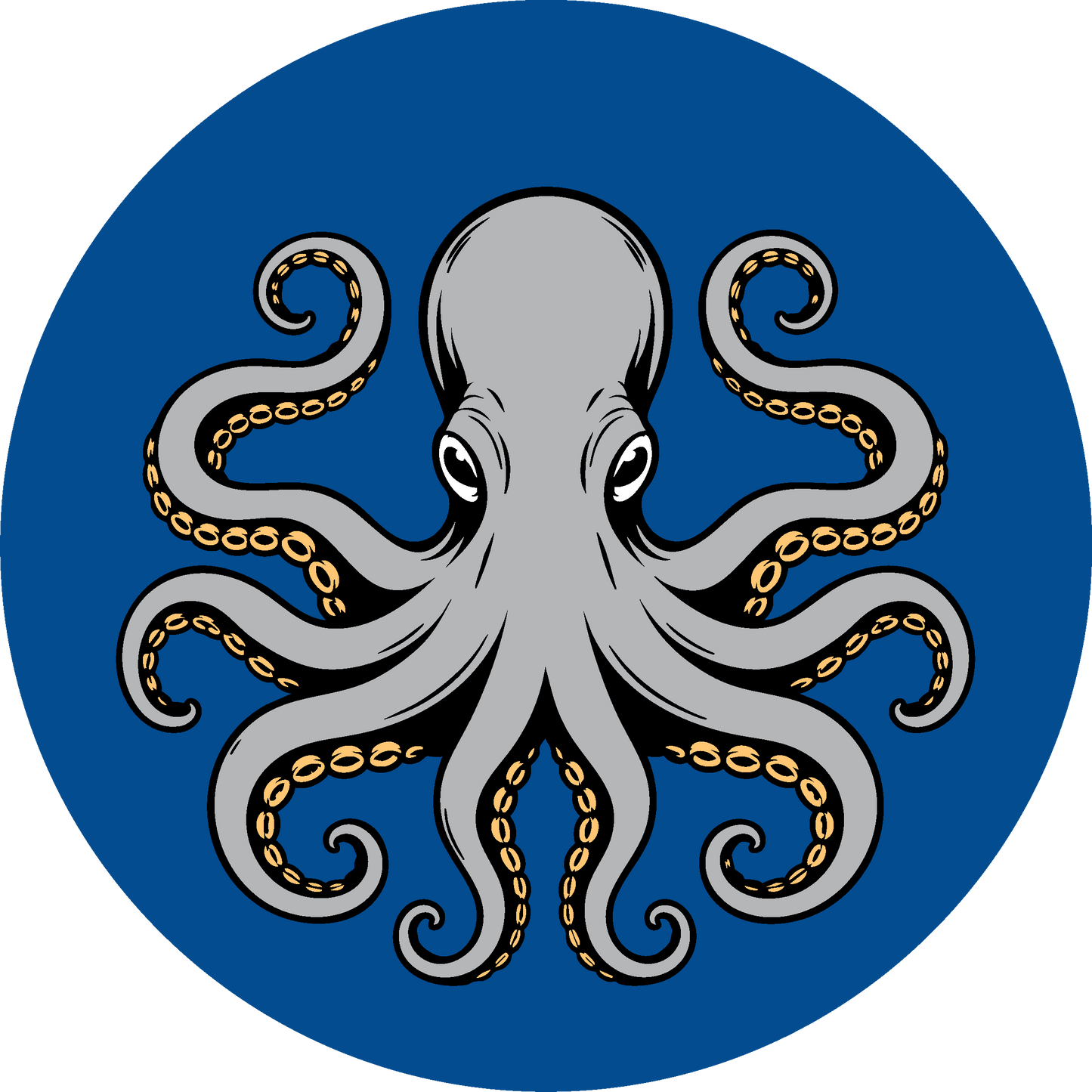 Metal Round Octopus Ornament