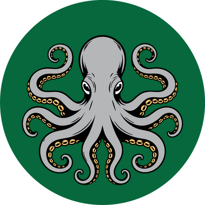 Metal Round Octopus Ornament