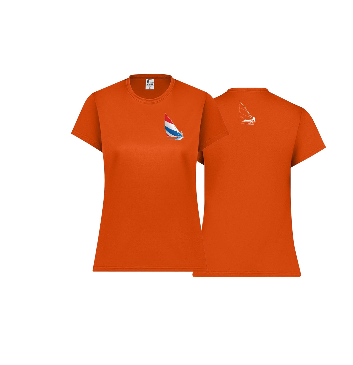 Red, White and Blue Women's Sailing Shirt! Performance Short Sleeve Tee