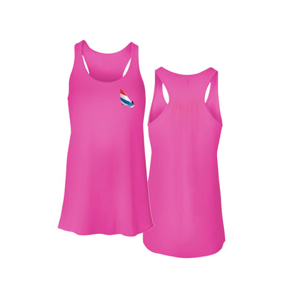 Red, White and Blue Sailing, Flowy Racerback Tank