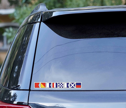 Custom Nautical Signal Flag Stickers