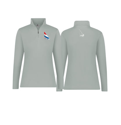 Red, White and Blue Sailing, Womens 1/4 Zip Pullover