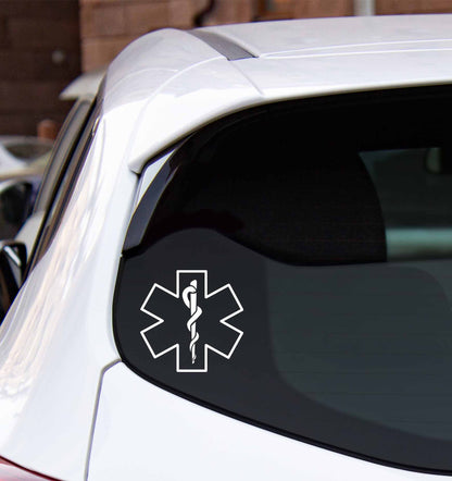 Star of Life outline / EMS window decal