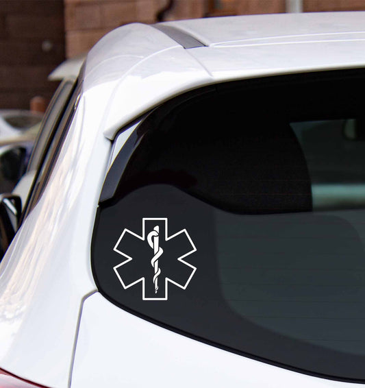 Star of Life outline / EMS window decal