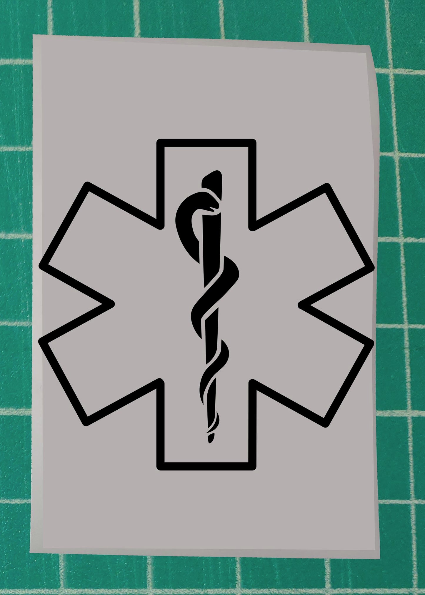 Star of Life outline / EMS window decal