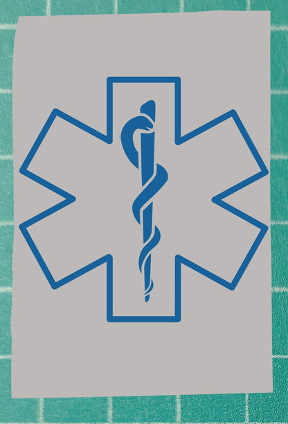 Star of Life outline / EMS window decal