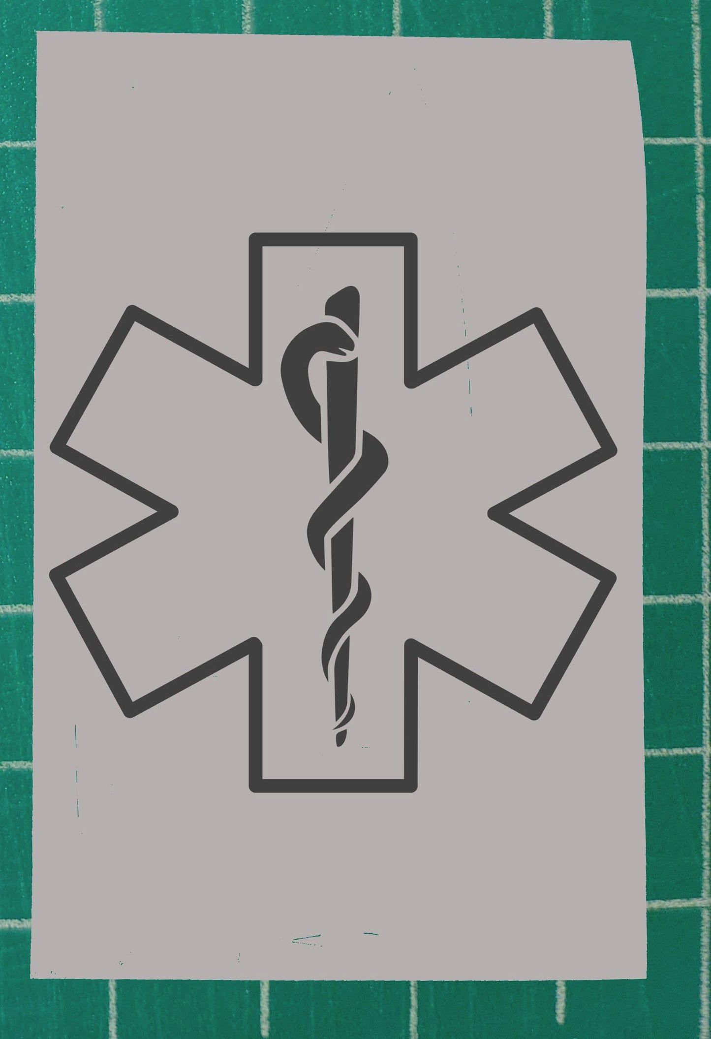 Star of Life outline / EMS window decal