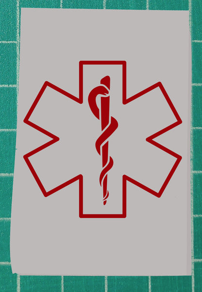 Star of Life outline / EMS window decal
