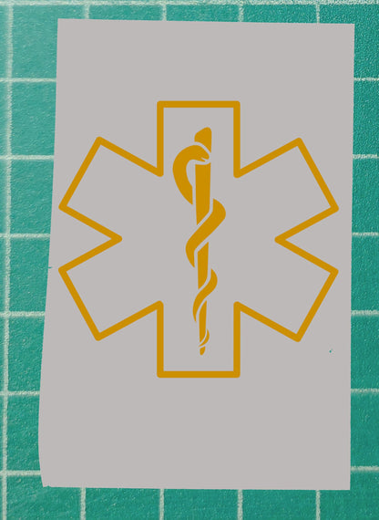 Star of Life outline / EMS window decal