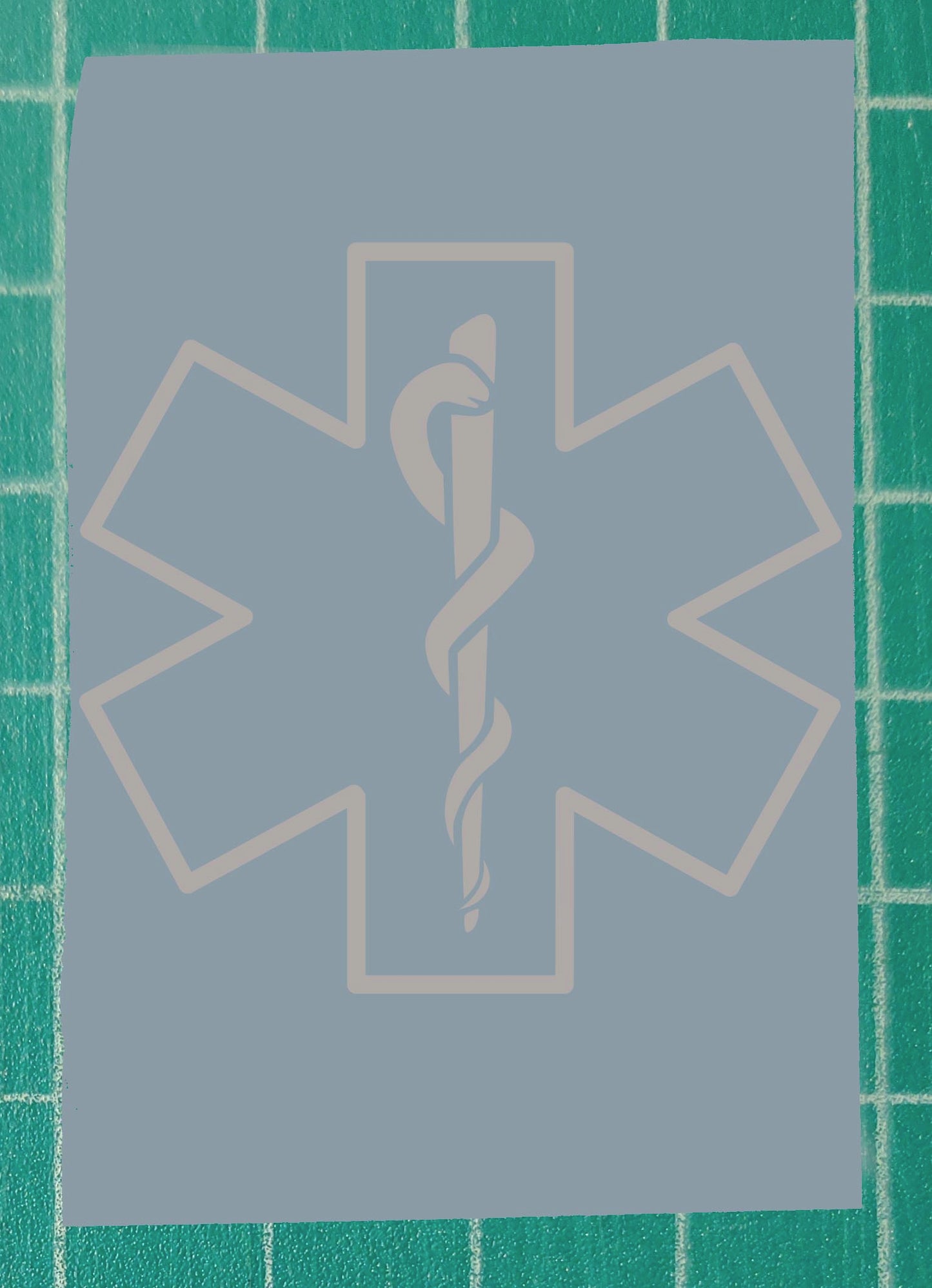 Star of Life outline / EMS window decal
