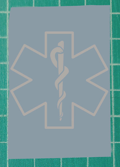 Star of Life outline / EMS window decal