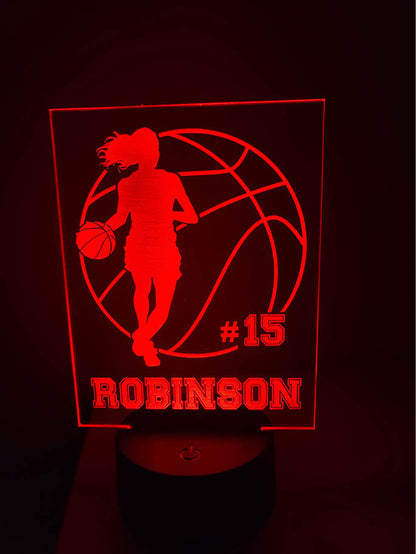 Girl's / Woman's Basketball desk light nightlight
