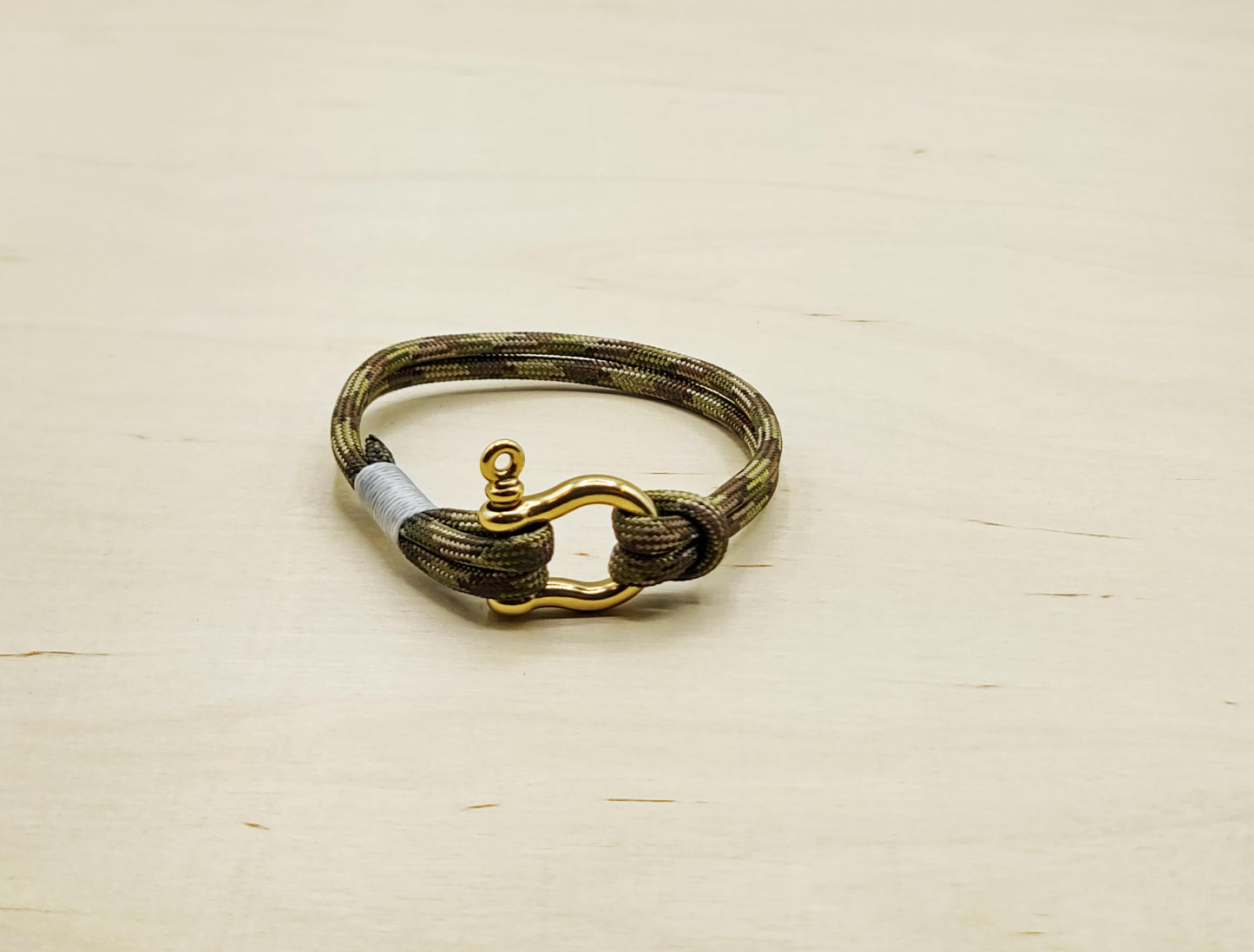 Hand Made Nautical Brass Shackle Bracelet