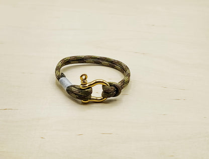 Hand Made Nautical Brass Shackle Bracelet