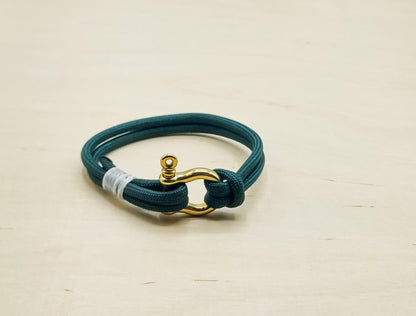 Hand Made Nautical Brass Shackle Bracelet
