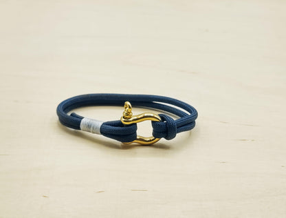Hand Made Nautical Brass Shackle Bracelet