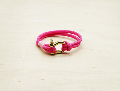 Hand Made Nautical Brass Shackle Bracelet