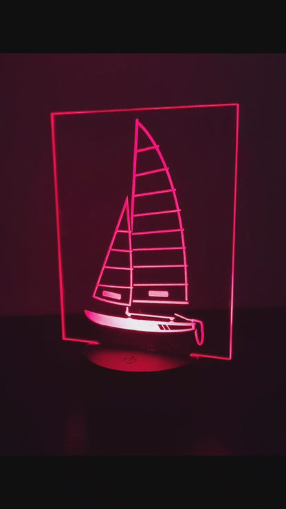 H16 sailboat LED nightlight / desk light