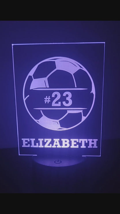 Soccer desk light nightlight