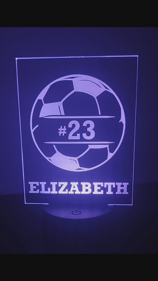 Soccer desk light nightlight