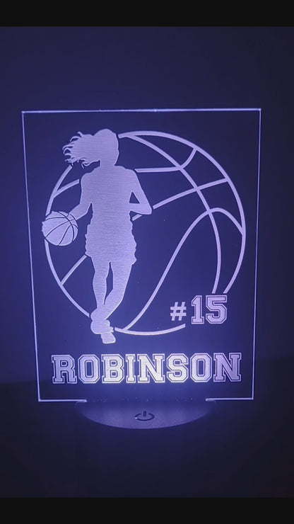 Girl's / Woman's Basketball desk light nightlight