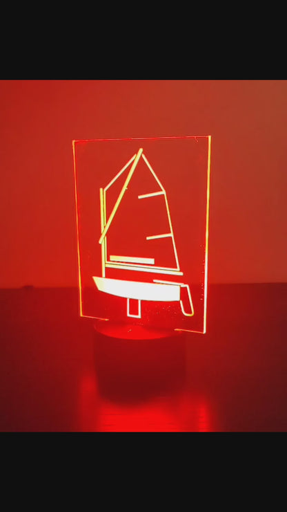 Opti sailboat LED nightlight / desk light