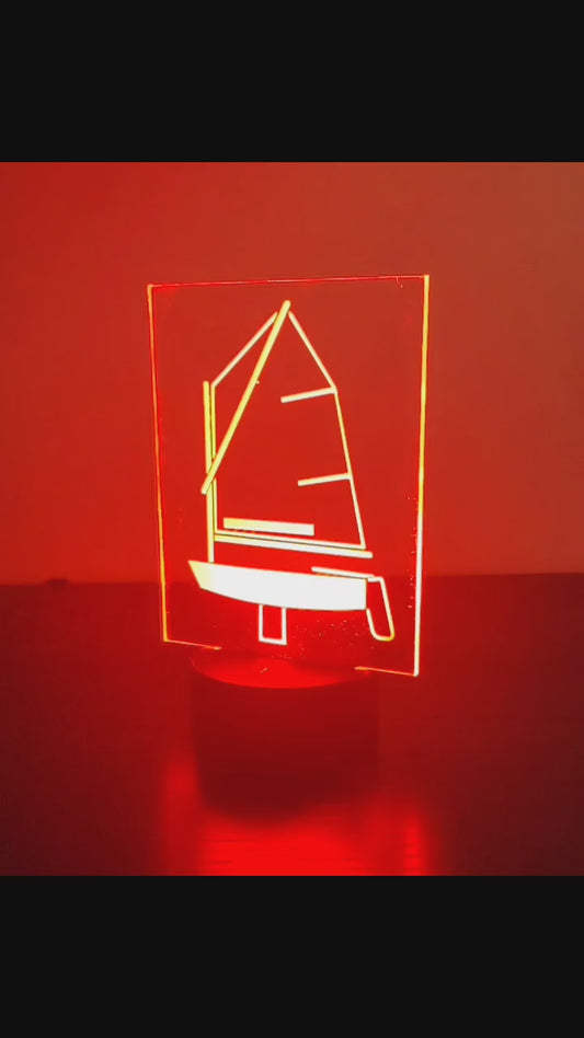 Opti sailboat LED nightlight / desk light
