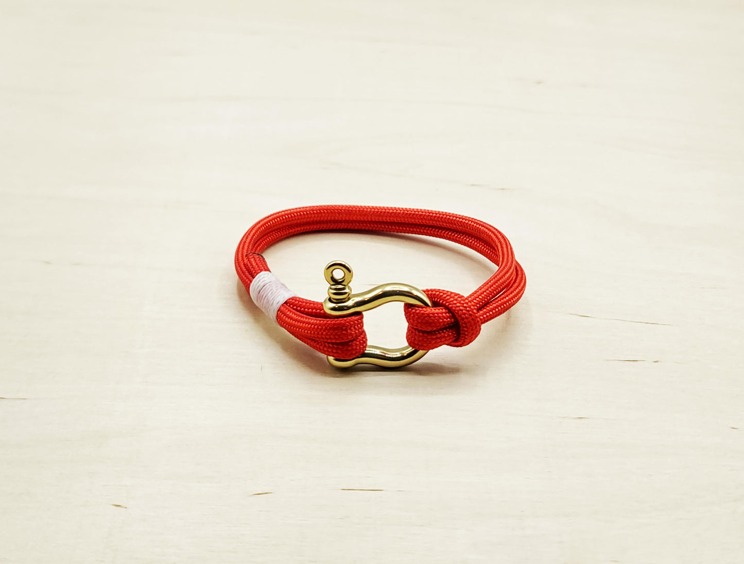 Hand Made Nautical Brass Shackle Bracelet